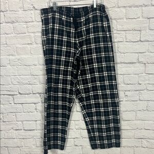 Boxercraft Men's Black and White Plaid Pajama Bottoms
